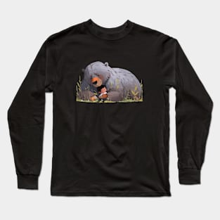 Adorable Grizzly Bear Animal Loving Cuddle Embrace Children Kid Tenderness Long Sleeve T-Shirt